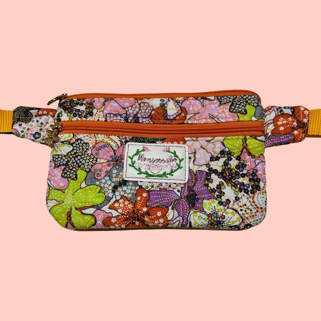 Bolsa cintura floral